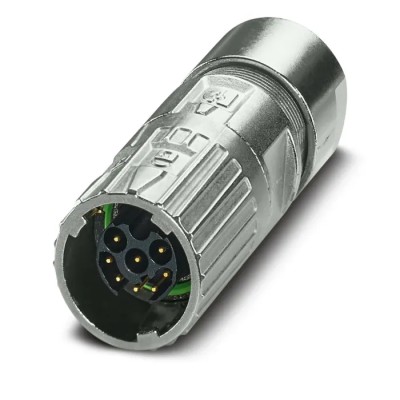 Phoenix Contact Circular Connector, 8 Contacts, Cable Mount, M17, Plug, Male, 8A, IP67/IP68, Straight, Crimp 1629016