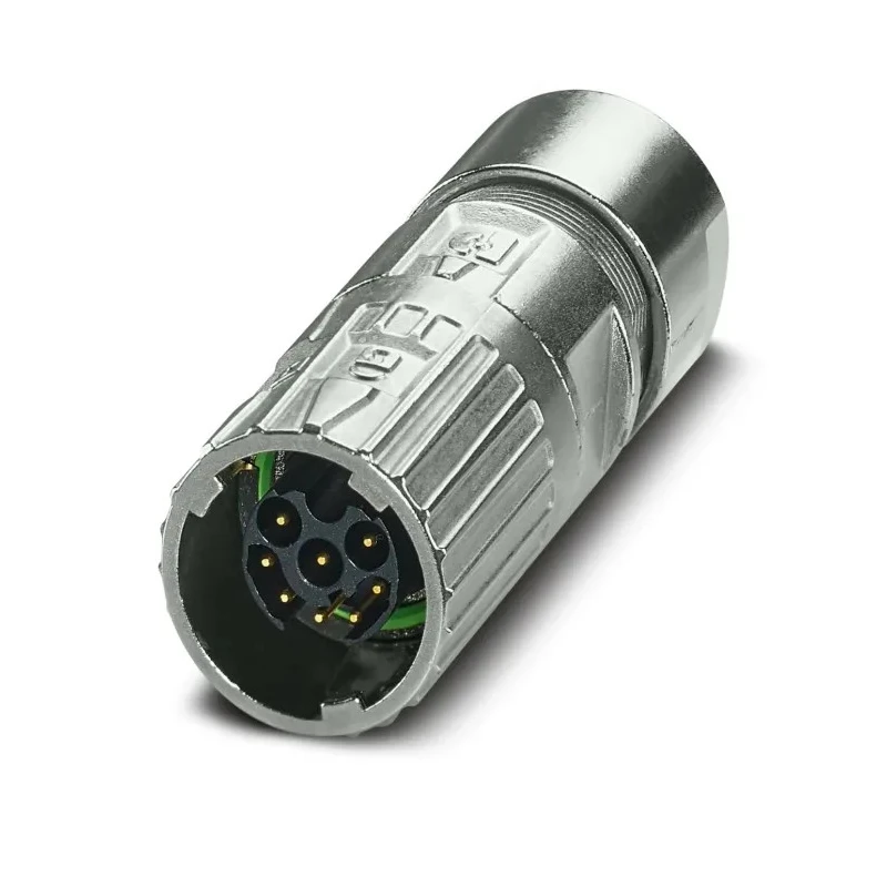 Phoenix Contact Circular Connector, 8 Contacts, Cable Mount, M17, Plug, Male, 8A, IP67/IP68, Straight, Crimp 1629016