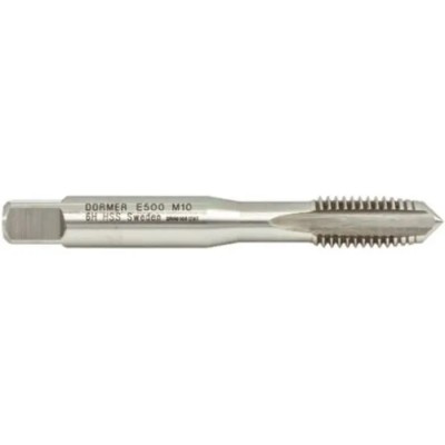 Dormer M12 Metric Straight Flute Machine Threading Tap, HSS, Right Hand, ISO 529, E500M12NO2