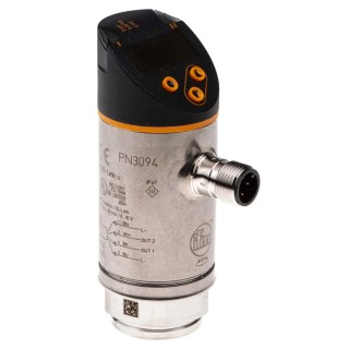 ifm electronic PN Series Pressure Sensor PNP NO/NC Analogue Output -1 to 10 bar Relative Reading PN3094