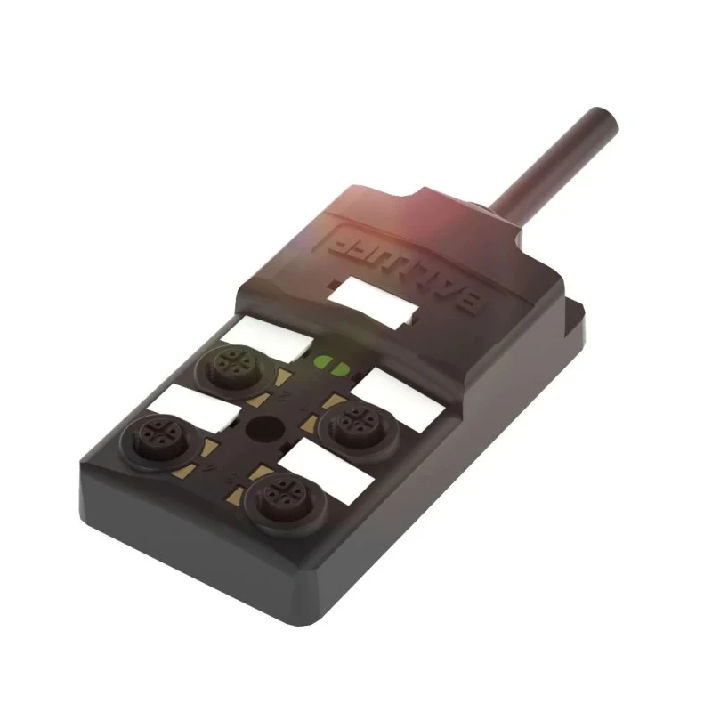 BALLUFF Sensor Box 4 Port PNP Interface, Polybutylene Terephthalate Housing, , 3m Cable, IP67, 30V Max BPI00
