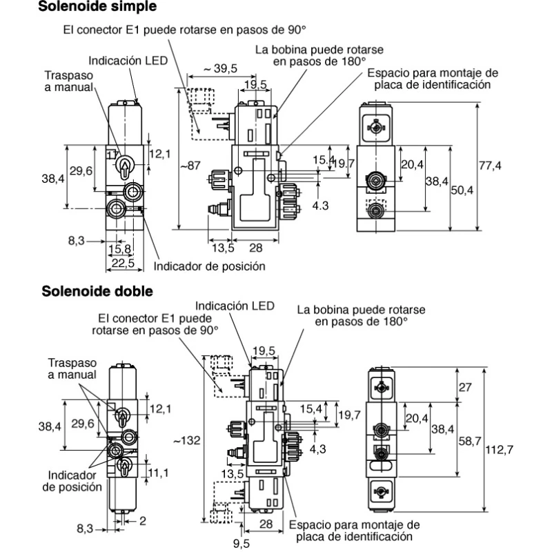 EMERSON ? AVENTICS Emerson Aventics Replacement Solenoid Coil Valve, 36 Ports, Polyamide & NBR/PU, 24V DC, G 3/2 5420930220