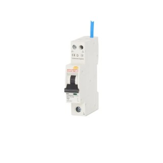 Contactum Residual Current Circuit Breaker with Overload Protection, 40A, 1-Pole, 30mA Sensitivity, Compact DIN CCPBR0640AB