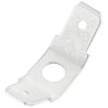 RS PRO Silver Uninsulated Male Spade Connector, Stud Termination, Angled, Brass, Tin Plated, 6.35 x 0.8 mm Tab Size 125-1989