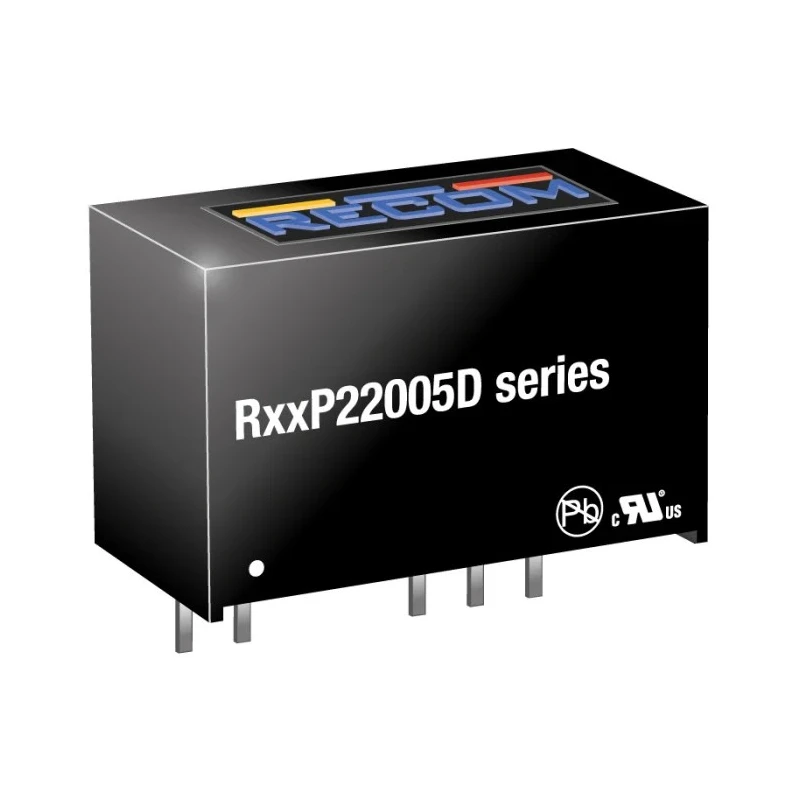 Recom DC/DC Converter, Through Hole, 2 W, 13.2V DC Input, 10.8V Min Input, 50V Output, 20 mA, SIP Package R12P22005D