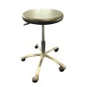 RS PRO Black Plastic Adjustable Stool, Wheeled, 4 kg Capacity, Height 43 - 63 cm 125-2401