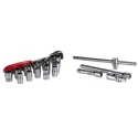 RS PRO 18-Piece 3/8 Inch 6 Point Socket Set, Chrome Vanadium Steel, Square Drive 125-3053