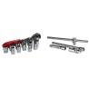 RS PRO 18-Piece 3/8 Inch 6 Point Socket Set, Chrome Vanadium Steel, Square Drive 125-3053