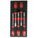 RS PRO Hexagon Nut Driver Set VDE/1000V Approved, 5 Piece, Chrome Vanadium Steel, 125 mm Blade 125-3062