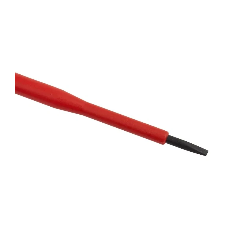 RS PRO Insulated Slotted Screwdriver 100 mm Blade, VDE 1000V Approved, Ergonomic Handle, 125-3079