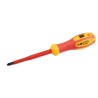 RS PRO Insulated Pozidriv Screwdriver PZ2 Tip, 100 mm Blade, VDE/1000V Approved, 210mm Overall 125-3087