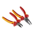 RS PRO 5-Piece Insulated Cutter & Plier Set 125-3096, Chrome Vanadium Steel, VDE/1000V Approved
