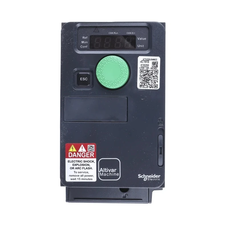 Schneider Electric Variable Speed Drive 370 W, 1 Phase, 240V, DIN Rail Mount, ATV320 Series ATV320U04M2C