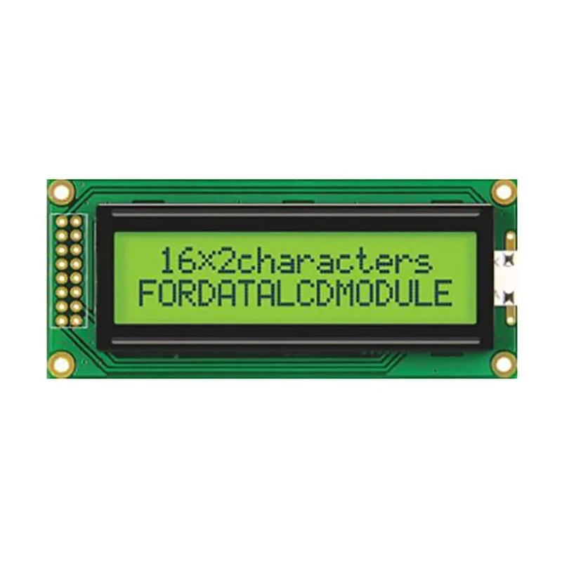 Fordata LCD Alphanumeric Display, 2 x 16 Characters, LED Backlight, 66 x 16 mm Viewing Area, -20°C to FC1602B01-FHYYBW-51SE