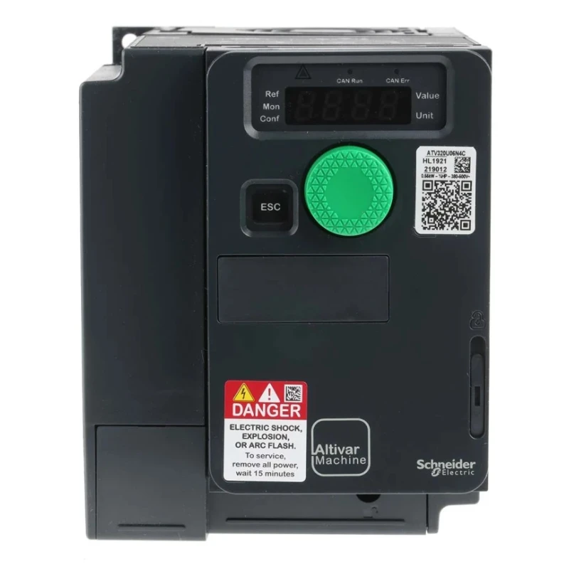 Schneider Electric Variable Speed Drive 550W 3 Phase, 380-500V, 1.9A, ATV320 Series, DIN Rail, IP20, Model ATV320U06N4C
