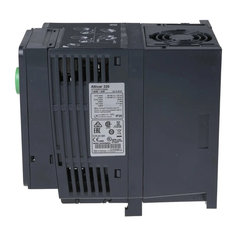 Schneider Electric ATV320U15N4C Variable Speed Drive 1.5 kW 3-Phase DIN Rail, 500V Max Output, 4.1A, IP20