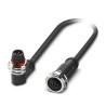 Phoenix Contact Sensor Actuator Cable Male Push Pull to Female M12 1.5m Polyurethane Black 60V IP65 IP67 1224229