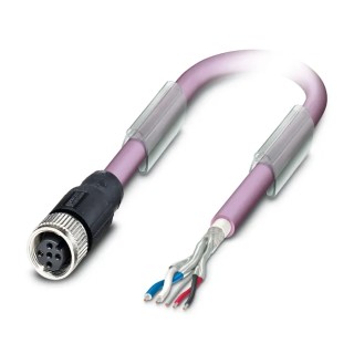 Phoenix Contact SAC Control Cable, Screened, 5 Cores, 0.25mm², Polyurethane Sheath, 15m, 60V, Purple 1507502