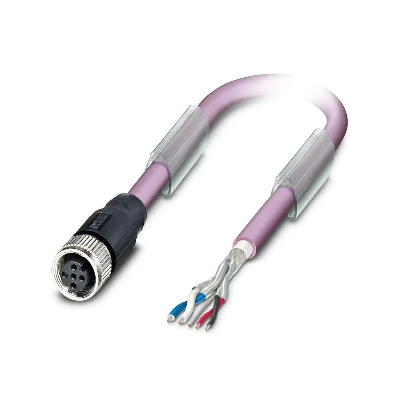 Phoenix Contact SAC Control Cable, Screened, 5 Cores, 0.25mm², Polyurethane Sheath, 15m, 60V, Purple 1507502