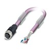 Phoenix Contact SAC Control Cable, Screened, 5 Cores, 0.25mm², Polyurethane Sheath, 15m, 60V, Purple 1507502