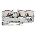 WAGO Feed Through Terminal Block, 800V, 57A, 10mm², Grey, Cage Clamp, 1-Level, Model 2210-1301