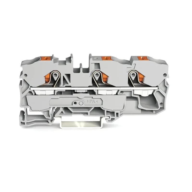 WAGO Feed Through Terminal Block, 800V, 57A, 10mm², Grey, Cage Clamp, 1-Level, Model 2210-1301