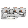 WAGO Feed Through Terminal Block, 800V, 57A, 10mm², Grey, Cage Clamp, 1-Level, Model 2210-1301