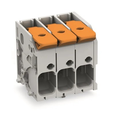 WAGO PCB Terminal Block, 4 Contact, 7.5 mm Pitch, 1 Row, 31A, Polyamide 66, 2606-1104/020-000
