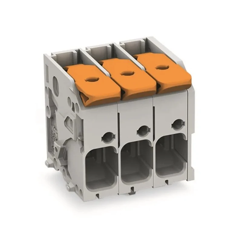 WAGO PCB Terminal Block, 4 Contact, 7.5 mm Pitch, 1 Row, 31A, Polyamide 66, 2606-1104/020-000