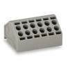 WAGO PCB Terminal Block, 8 Contacts, 5 mm Pitch, 1 Row, Female, Push-in Cage Clamp, 320V, Grey 806-108