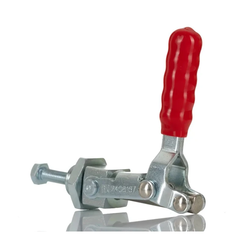 RS PRO Vertical Toggle Clamp, Zinc Plated, Vinyl Grip, Holding Force 136kg, Height 100.9mm 240-8167