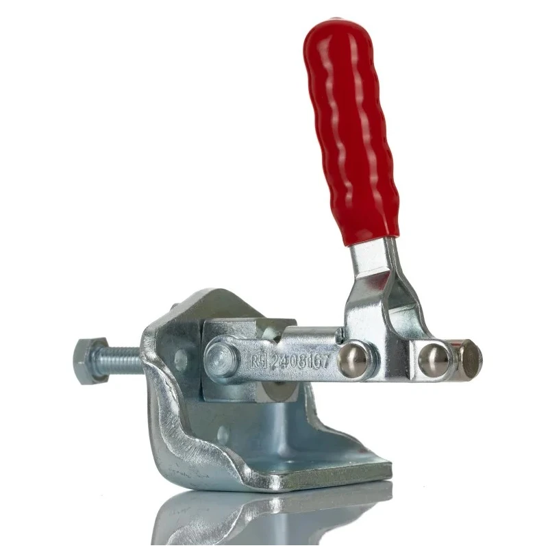 RS PRO Vertical Toggle Clamp, Zinc Plated, Vinyl Grip, Holding Force 136kg, Height 100.9mm 240-8167