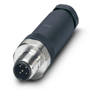 Phoenix Contact Circular Connector, 5 Contacts, Screw Mount, M12 Plug, IP65/IP67/IP69K, SACC Series 1553190