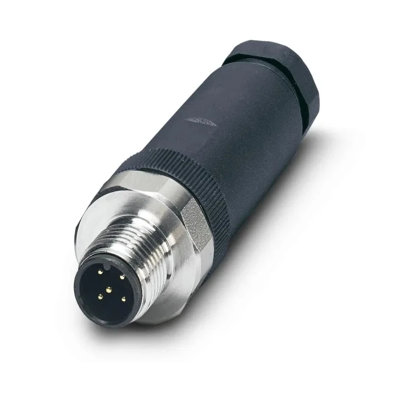 Phoenix Contact Circular Connector, 5 Contacts, Screw Mount, M12 Plug, IP65/IP67/IP69K, SACC Series 1553190