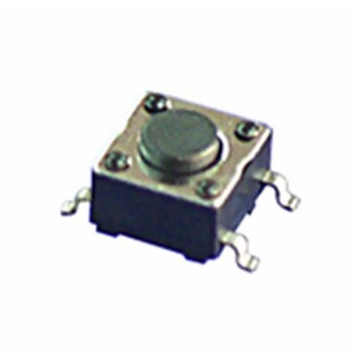 NKK Switches IP67 Tactile Switch Flat Black, 0.8 mm Actuator, SPST 125mA 15V DC, Surface Mount HP0315AFKP2-S