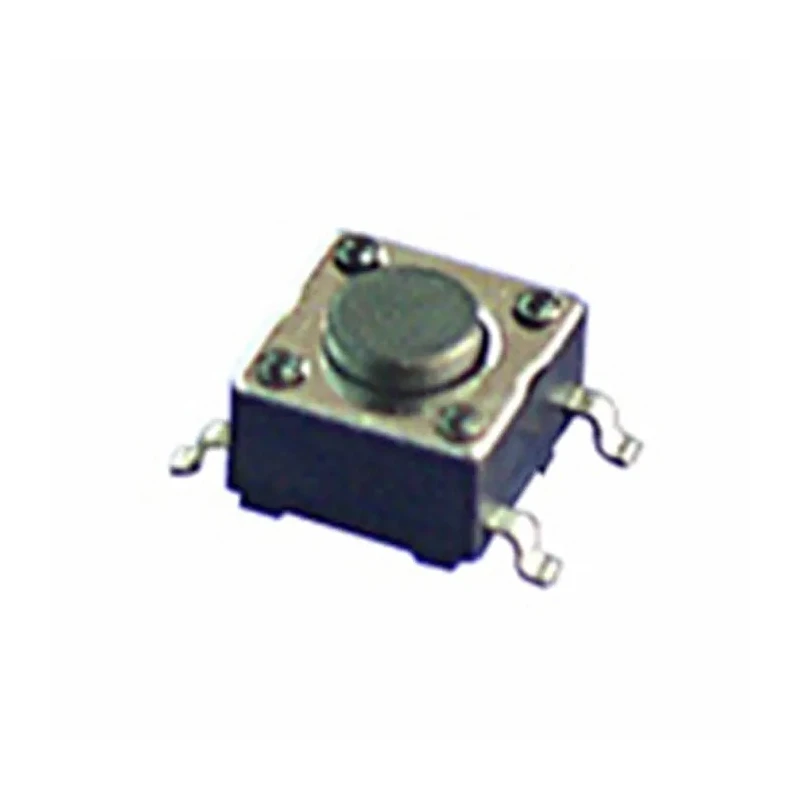 NKK Switches IP67 Tactile Switch Flat Black, 0.8 mm Actuator, SPST 125mA 15V DC, Surface Mount HP0315AFKP2-S