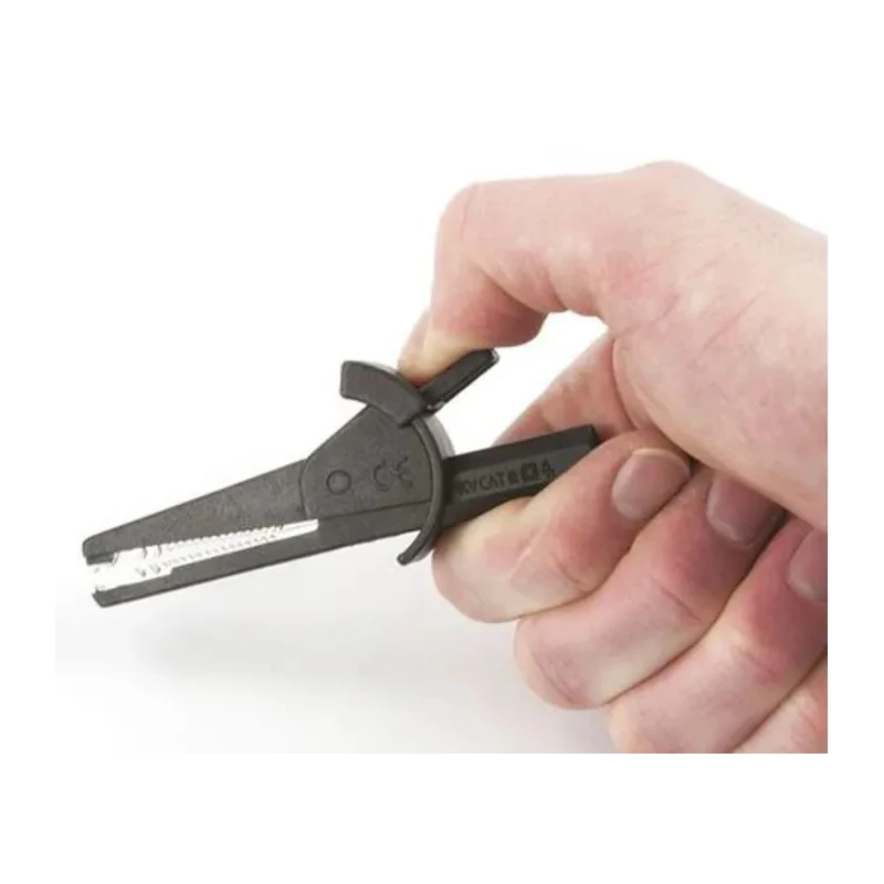 RS Pro Black & Red Crocodile Clip, Nickel Plated Steel Contact, 30A, Insulated 125-3740