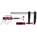 Bessey F Clamp 500 mm Jaw Opening, 100 mm Jaw Depth, 6 kN Clamping Force TG50S10-2K