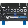 Gedore 15-Piece 1/2 in Square Drive Socket Set Chrome Vanadium Steel 19DMU-20