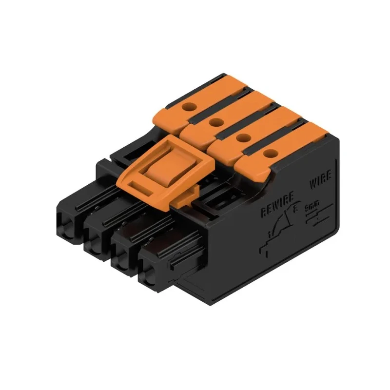 Weidmüller Female PCB Connector Housing, 4 Contacts, 1 Row, Surface Mount, 5 mm Pitch, Thermoplastic, Straight 2790460000