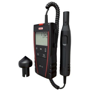 KIMO Tachometer CT 110 S ±0.3% Accuracy, LCD Display, Optical/Contact RPM, RSCAL Calibrated