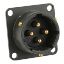 Amphenol Limited MIL Spec Circular Connector Female Olive, Box Mount, 4 Way, Straight, 14 Shell Size 62GB-12E14-04PN