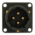 Amphenol Limited MIL Spec Circular Connector Female Olive, Box Mount, 4 Way, Straight, 14 Shell Size 62GB-12E14-04PN