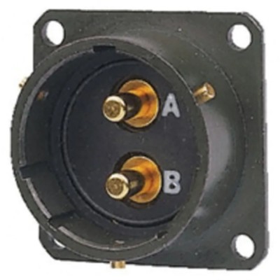 Amphenol Limited MIL Spec Circular Connector 2 Way Straight Box Mount Female Olive, Male Contacts, Shell 62GB-12E18-02PN