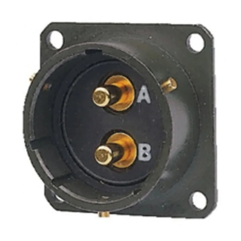 Amphenol Limited MIL Spec Circular Connector 2 Way Straight Box Mount Female Olive, Male Contacts, Shell 62GB-12E18-02PN