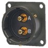 Amphenol Limited MIL Spec Circular Connector 2 Way Straight Box Mount Female Olive, Male Contacts, Shell 62GB-12E18-02PN