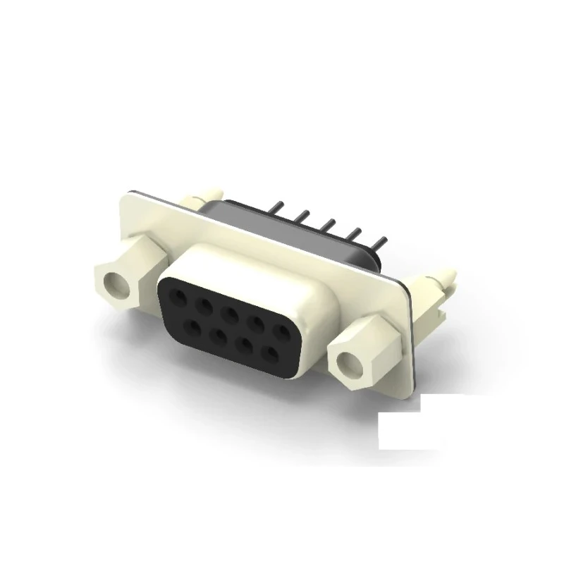 TE Connectivity 9 Way Vertical D-Sub PCB Connector, 2.77 mm Pitch, Female, Solder, Board Mount, 1.5A, DE Shell 2301838-2