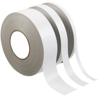 RS PRO White Double Sided Paper Tape Non-Woven Acrylic Adhesive 15mm x 50m 125-4303