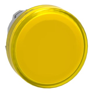Schneider Electric Harmony XB4 Yellow Pilot Light Round Head, 22 mm Cutout, IP66, Chrome Plated Metal Bezel ZB4BV083