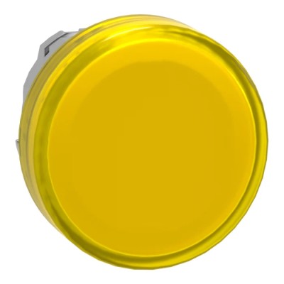 Schneider Electric Harmony XB4 Yellow Pilot Light Round Head, 22 mm Cutout, IP66, Chrome Plated Metal Bezel ZB4BV083